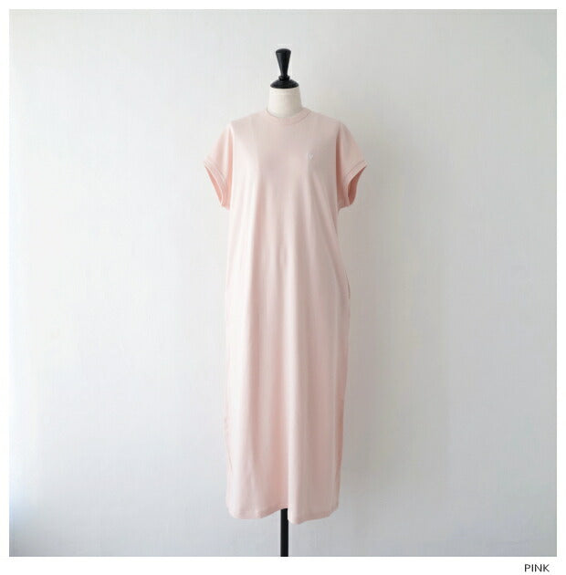 ジムフレックスインターロッククルーネックスリーブレスワンピース(GY-C0325FLK)60/-INTERLOCKCREWNECKSLEEVELESSDRESSSGymphlex(レディース)【2024春夏】*送料無料*【後払い決済不可】*