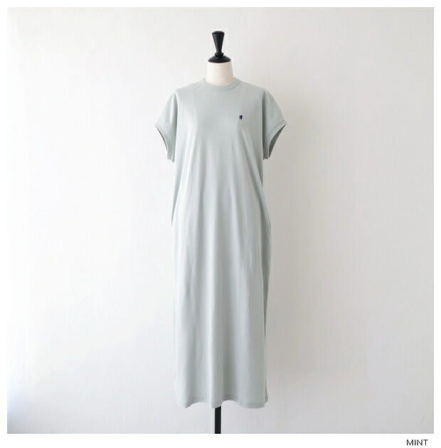 ジムフレックスインターロッククルーネックスリーブレスワンピース(GY-C0325FLK)60/-INTERLOCKCREWNECKSLEEVELESSDRESSSGymphlex(レディース)【2024春夏】*送料無料*【後払い決済不可】*