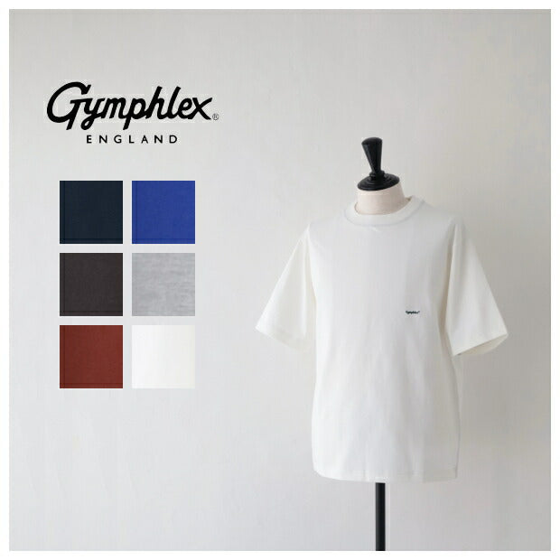 ジムフレックスロゴ刺繍半袖ビッグTシャツ(J-9271HWJ)HEAVYWEIGHTJERSEYCREWNECKS/ST-SHIRTGymphlex(メンズ)【2024春夏】*送料無料*【後払い決済不可】*