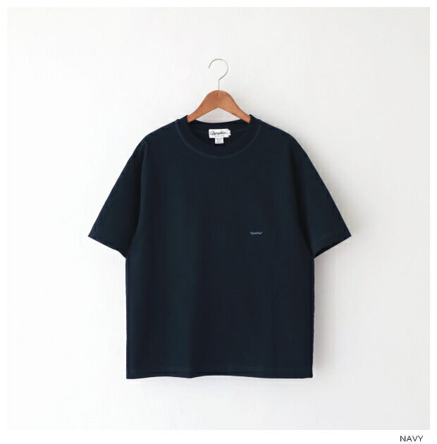 ジムフレックスロゴ刺繍半袖ビッグTシャツ(J-9271HWJ)HEAVYWEIGHTJERSEYCREWNECKS/ST-SHIRTGymphlex(メンズ)【2024春夏】*送料無料*【後払い決済不可】*