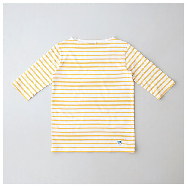 オーシバルコットンボートネック5分袖Tシャツ(OR-C0136BFJ)40/2JERSEYBOATNECKH/SP.O.ORCIVAL(レディース)【2024春夏】*送料無料*【後払い決済不可】*