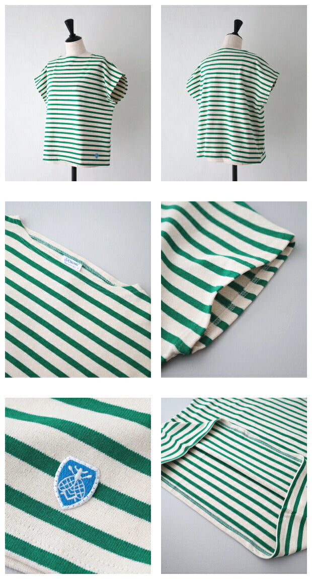 オーシバルコットンロードフレンチスリーブTシャツ(B261)COTTONLOURDB261FRENCHSLEEVEBOATNECKP.O.ORCIVAL(レディース)【2024春夏】*送料無料*【後払い決済不可】*