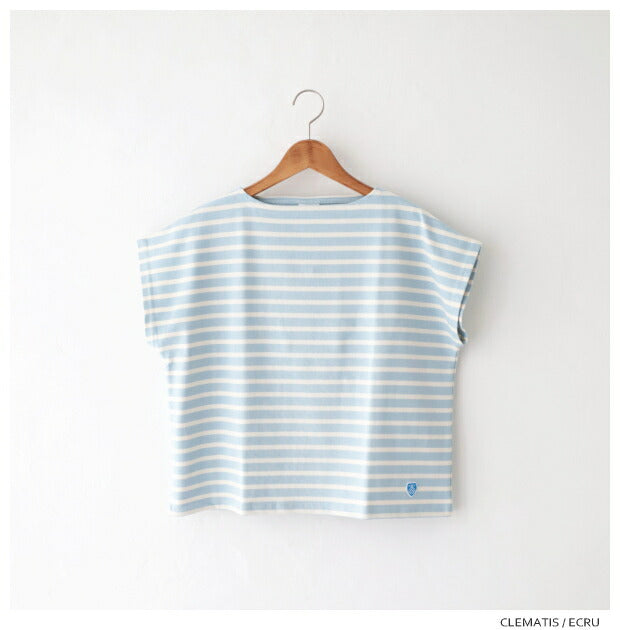 オーシバルコットンロードフレンチスリーブTシャツ(B261)COTTONLOURDB261FRENCHSLEEVEBOATNECKP.O.ORCIVAL(レディース)【2024春夏】*送料無料*【後払い決済不可】*