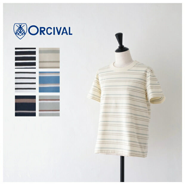 オーシバルクルーネック半袖Ｔシャツ(OR-C0337CCF)STRETCHCREWNECKS/SP.O.ORCIVAL(レディース)【2024春夏】*送料無料*【後払い決済不可】*