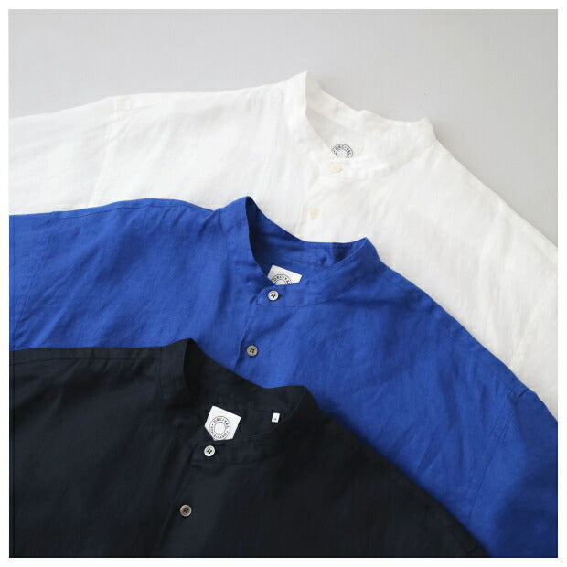 オーシバルリネンバックギャザーシャツ(OR-B0269YLF)70sLINENBANDCOLLARS/SSHIRTORCIVAL(メンズ)【2024春夏】*送料無料*【後払い決済不可】*