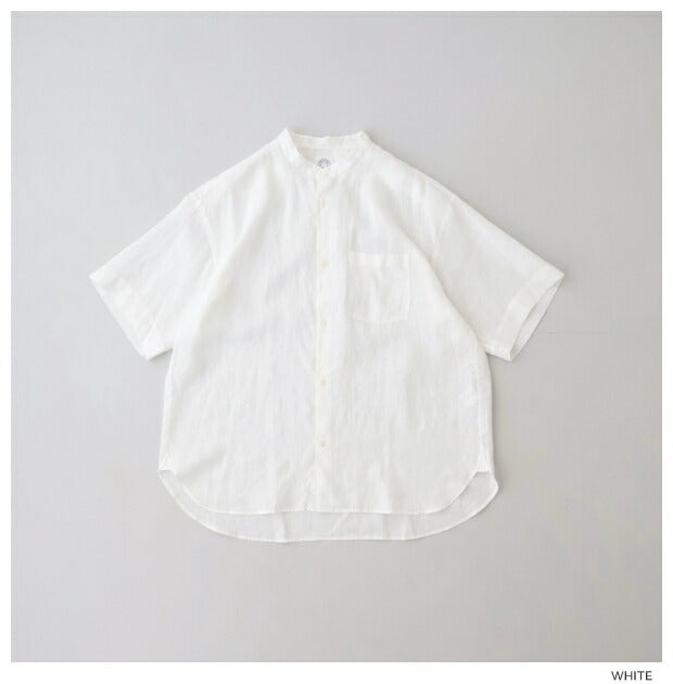 オーシバルリネンバックギャザーシャツ(OR-B0269YLF)70sLINENBANDCOLLARS/SSHIRTORCIVAL(メンズ)【2024春夏】*送料無料*【後払い決済不可】*