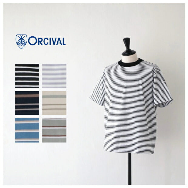 オーシバルクルーネック半袖Ｔシャツ(OR-C0338CCF)STRETCHCREWNECKS/SP.O.ORCIVAL(メンズ)【2024春夏】*送料無料*【後払い決済不可】*