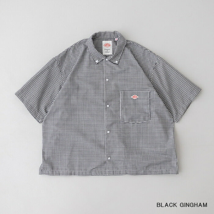 ダントンプランサーボタンダウン半袖シャツ(DT-B0336POD)POLYESTEROXFORDDOTBUTTONB.D.SHORTSHIRTS/SDANTON(レディース)【2025春夏】*送料無料*【後払い決済不可】*
