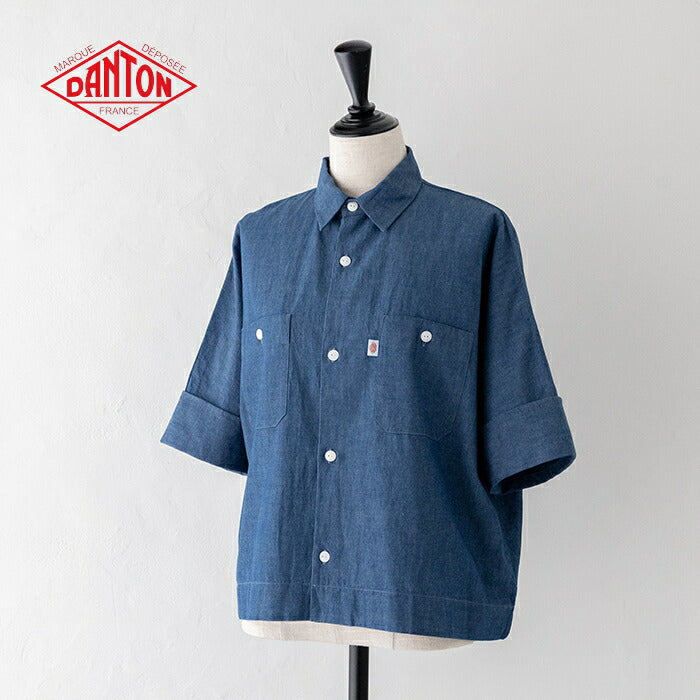 ダントンTCVOILPOPLINWORKSHIRTL/S(DT-B0084TCV)TCVOILPOPLINWORKSHIRTL/SDANTON(レディース)【2023春夏】*送料無料*【後払い決済不可】*