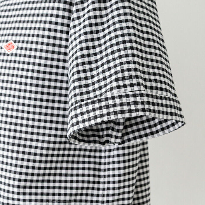ダントンオックスフォード丸襟半袖プルオーバーシャツ(DT-B0284OXP)OXFORDPLAIDROUNDCOLLARP.OSHIRTS/SDANTON(メンズ)【2025春夏】*送料無料*【後払い決済不可】*