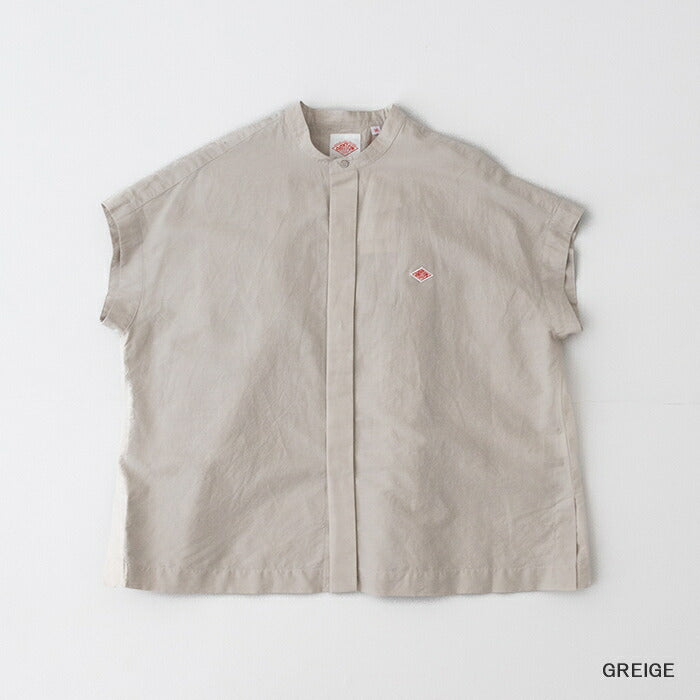 ダントンコットンリネンスリーブレスシャツ(DT-B0235VCL)C/LISLUBSLEEVELESSSHIRTDANTON(レディース)【2024春夏】*送料無料*【後払い決済不可】*