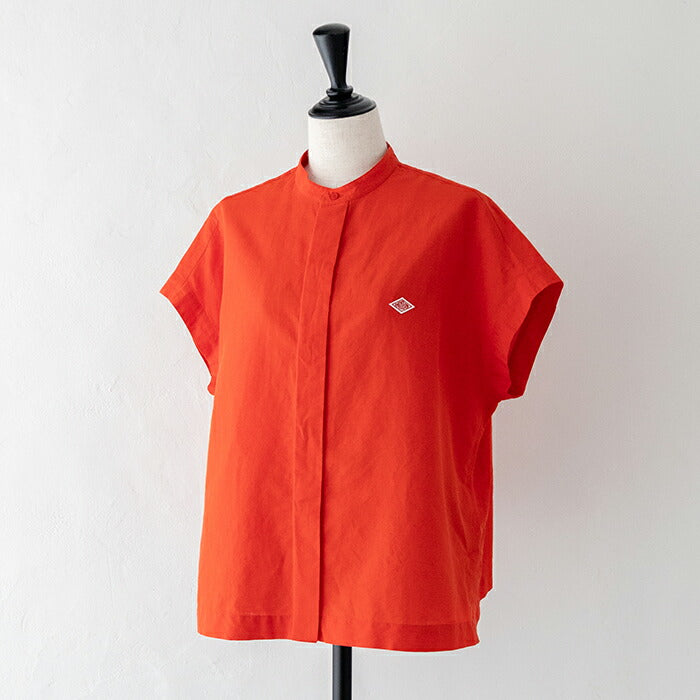 ダントンコットンリネンスリーブレスシャツ(DT-B0235VCL)C/LISLUBSLEEVELESSSHIRTDANTON(レディース)【2024春夏】*送料無料*【後払い決済不可】*
