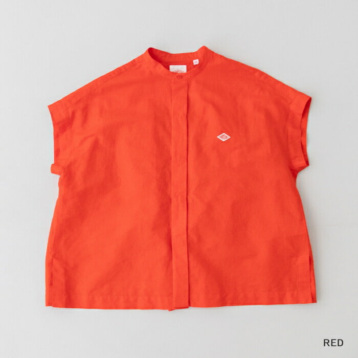 ダントンコットンリネンスリーブレスシャツ(DT-B0235VCL)C/LISLUBSLEEVELESSSHIRTDANTON(レディース)【2024春夏】*送料無料*【後払い決済不可】*