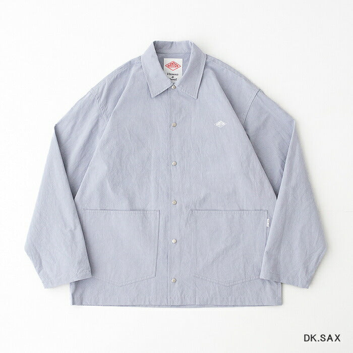 ダントンコットンリネンカバーオールシャツ(DT-B0240WCL)C/LWEATHERCLOTHCOVERALLSHIRTDANTON(メンズ)【2025春夏】*送料無料*【後払い決済不可】*