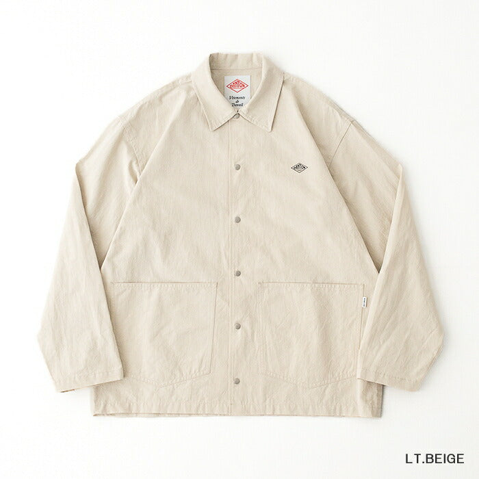 ダントンコットンリネンカバーオールシャツ(DT-B0240WCL)C/LWEATHERCLOTHCOVERALLSHIRTDANTON(メンズ)【2025春夏】*送料無料*【後払い決済不可】*