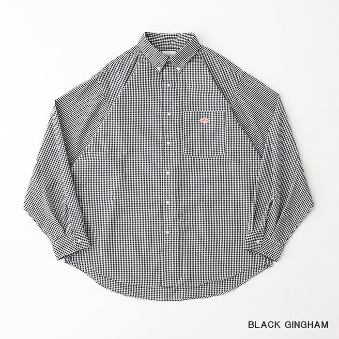 ダントンプランサーボタンダウンシャツ(DT-B0293POD)POLYESTEROXFORDDOTBUTTONB.D.SHIRTL/SDANTON(メンズ)【2025春夏】*送料無料*【後払い決済不可】*