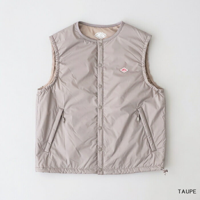 ダントンインサレーションカラーレスベスト(DT-A0634SNT)NYLONMINIRIPSTOPINSULATIONCOLLARLESSVESTDANTON(レディース)【2025春夏】*送料無料*【後払い決済不可】*