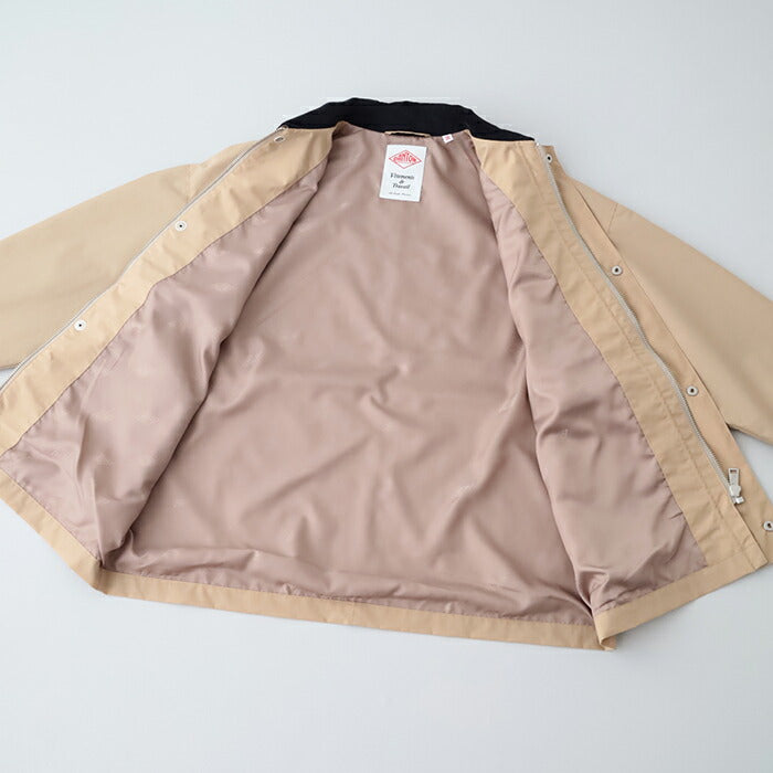 ダントン中綿ノーカラージャケット(DT-A0462PNT)POLYESTER/NYLONTAFFETACOLLARLESSJACKETDANTON(レディース)【2024秋冬】*送料無料*【後払い決済不可】*