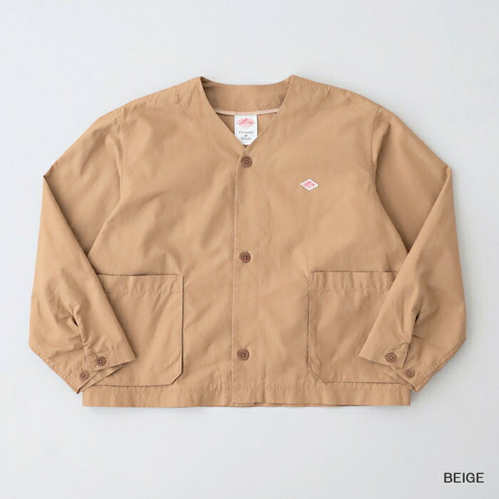 ダントンCFウェザーウォッシャーカラーレスジャケット(DT-A0657CFD)CFWEATHERWASHERCOLLARLESSJACKETDANTON(レディース)【2025春夏】*送料無料*【後払い決済不可】*