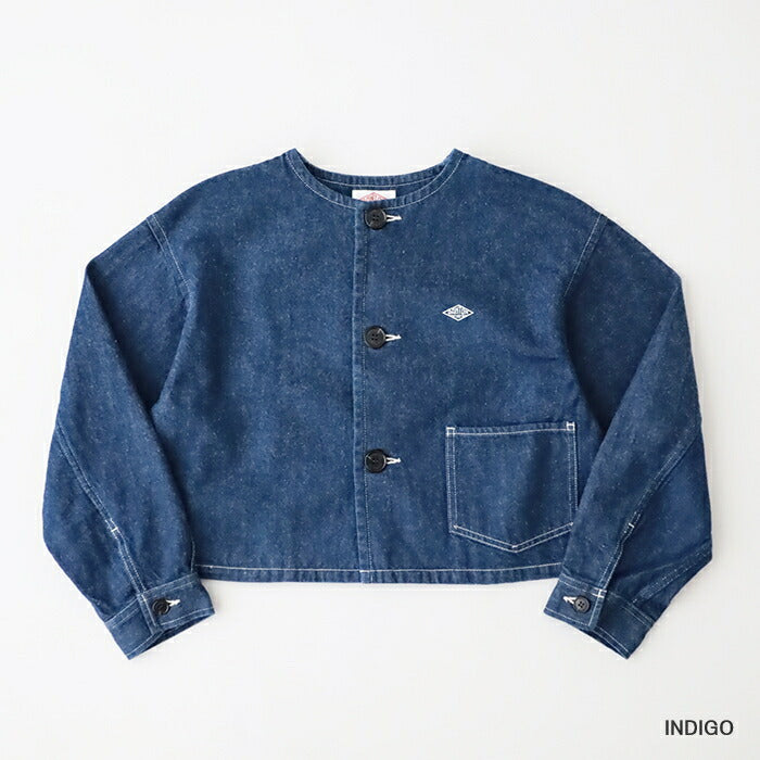 ダントン中綿ノーカラージャケット(DT-A0462PNT)POLYESTER/NYLONTAFFETACOLLARLESSJACKETDANTON(レディース)【2024秋冬】*送料無料*【後払い決済不可】*