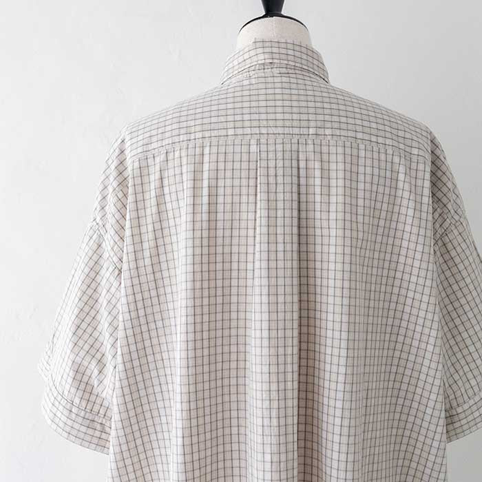 ダントンコットン半袖シャツチェックワンピース(JD-3655CPP)COTTONPOPLINPLAIDP.ODRESSS/SDANTON(レディース)【2024春夏】*送料無料*【後払い決済不可】*