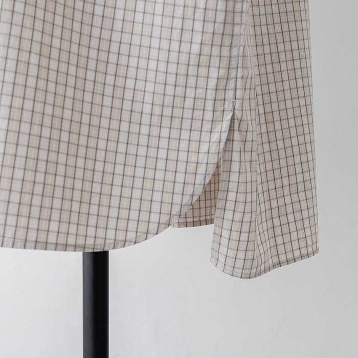 ダントンコットン半袖シャツチェックワンピース(JD-3655CPP)COTTONPOPLINPLAIDP.ODRESSS/SDANTON(レディース)【2024春夏】*送料無料*【後払い決済不可】*