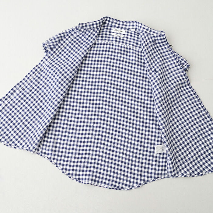 ジムフレックスストライプコットンボタンダウンシャツ(GY-B0198MTS)MULTISTRIPESHORTB.D.SHIRTL/SGymphlex(レディース)【2024春夏】*送料無料*【後払い決済不可】*