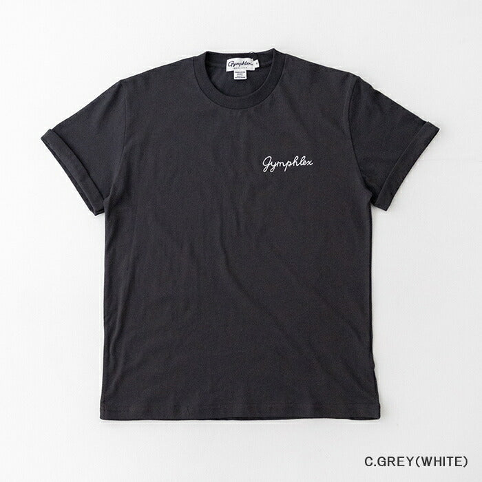 ジムフレックス刺繍ロゴTシャツ(GY-C0446COM)20/-COTTONJERSEYS/ST-SHIRTGYMPHLEX(メンズ)【2025春夏】*送料無料*【後払い決済不可】*