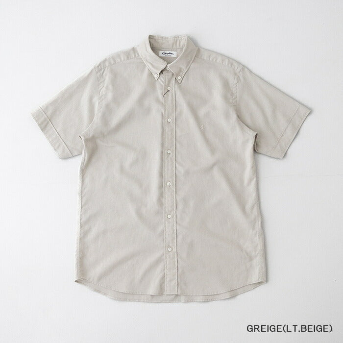 ジムフレックスリネンポリエステルクロスボタンダウンシャツ(GY-B0244LIP)LINENPOLYESTERCLOTHB.D.SHIRTS/SGYMPHLEX(メンズ)【2025春夏】*送料無料*【後払い決済不可】*