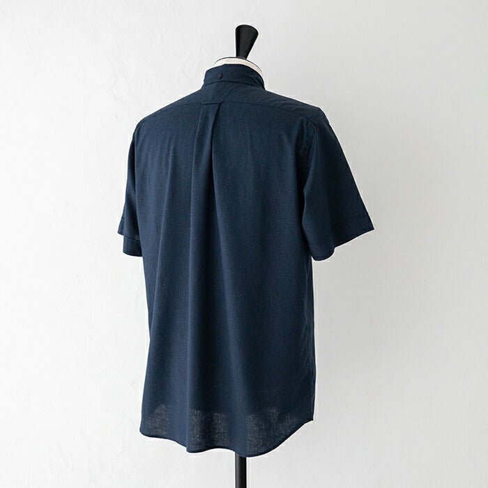 ジムフレックスツイルバイオウォッシュ半袖ボタンダウンシャツ(GY-B0248BIT)TWILLBIOWASHB.D.SHIRTS/SGymphlex(メンズ)【2024春夏】*送料無料*【後払い決済不可】*