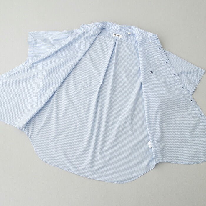 ジムフレックスコットンストライプボタンダウン半袖シャツ(GY-B0248PSE)100/2STRIPEB.D.SHIRTS/SGYMPHLEX(メンズ)【2025春夏】*送料無料*【後払い決済不可】*