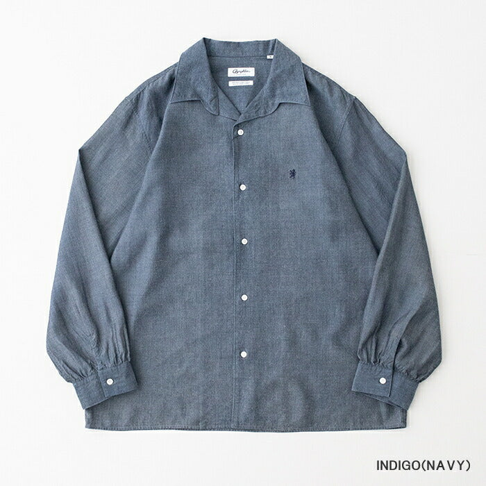 ジムフレックスストライプギャザードカラー長袖シャツ(GY-B0312LSI)BROADSTRIPEGATHEREDCOLLARSHIRTL/SGYMPHLEX(レディース)【2024秋冬】*送料無料*【後払い決済不可】*