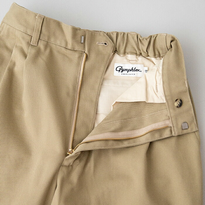 ジムフレックスコットンチノイージーショーツ(GY-E0181HDC)HIGHDENSITYCHINOCLOTHEASYSHORTPANTSGymphlex(レディース)【2024春夏】*送料無料*【後払い決済不可】*