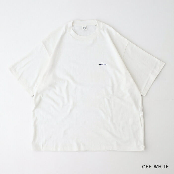 オーシバルコットン天竺クルーネック半袖Tシャツ(OR-C0419MIT)UNEVENJERSEYEMBROIDERYSHORTSLEEVET-SHIRTORCIVAL(メンズ)【2025春夏】*送料無料*【後払い決済不可】*