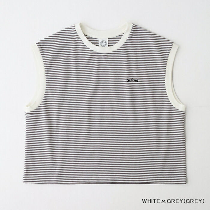 オーシバルコットンスリーブレスリンガーTシャツ(OR-C0420CYS)40/2COMBEDYARNSINGLEJERSEYEMBROIDERYSLEEVELESST-SHIRTORCIVAL(レディース)【2025春夏】*送料無料*【後払い決済不可】*