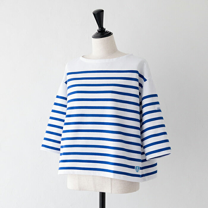 オーシバルスビンジャージクルーネック半袖Tシャツ(OR-C0084SOE)SUVINOPENENDJERSEYBOATNECKSHORTSLEEVEORCIVAL(メンズ)【2023春夏】*送料無料*【後払い決済不可】*