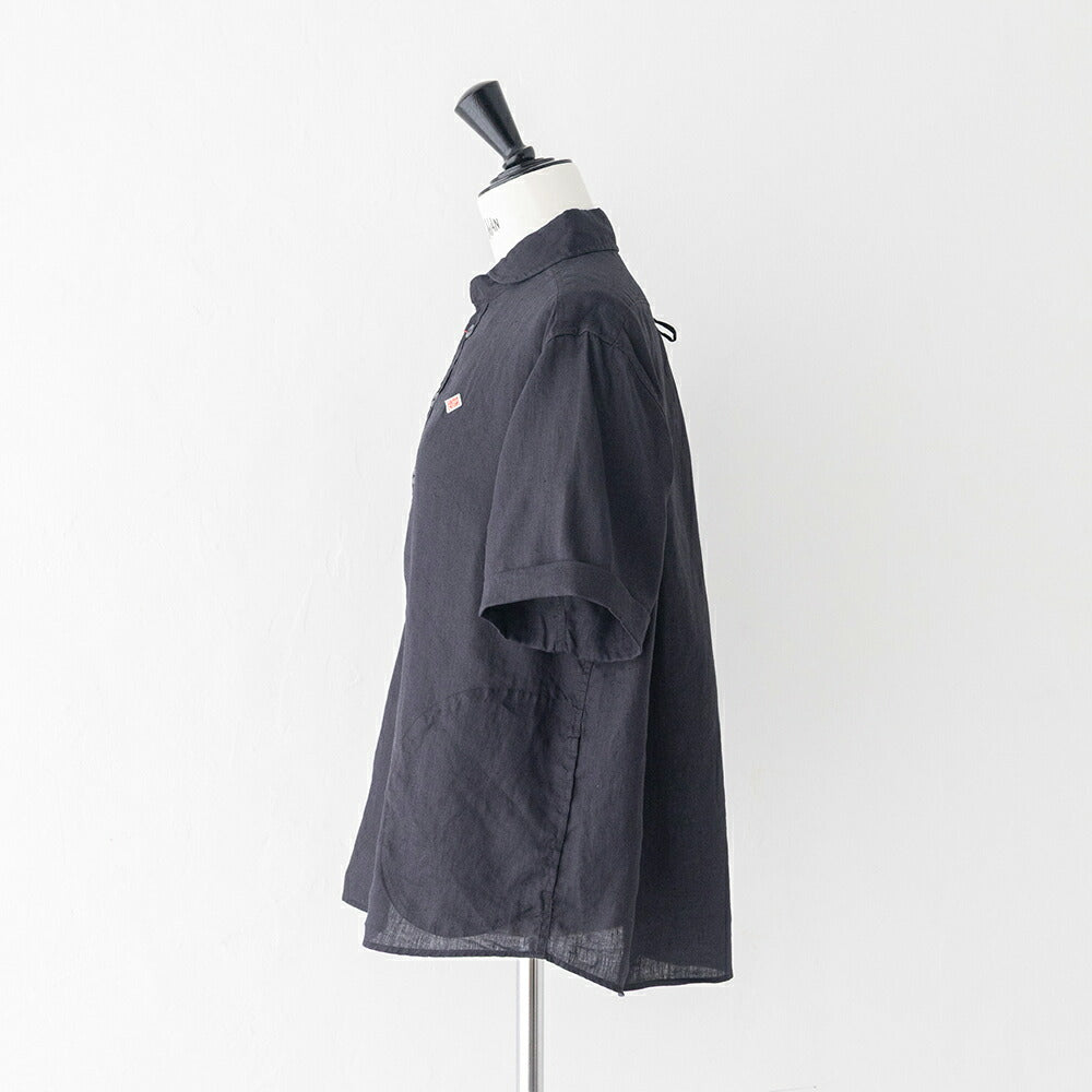 ダントンリネン丸襟半袖プルオーバーシャツ(DT-B0283FLI)LINENCLOTHROUNDCOLLARP.OSHIRTS/SDANTON(レディース)【2026春夏】*送料無料*【後払い決済不可】*