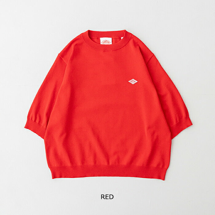 ダントンハーフスリーブクルーネックジャージニット(DT-D0135YSD)JERSEYKNITHALFSLEEVECREWNECKDANTON(レディース)【2026春夏】*送料無料*【後払い決済不可】*