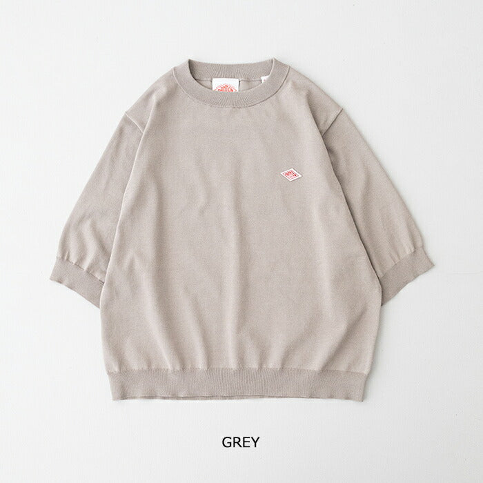 ダントンハーフスリーブクルーネックジャージニット(DT-D0135YSD)JERSEYKNITHALFSLEEVECREWNECKDANTON(レディース)【2026春夏】*送料無料*【後払い決済不可】*