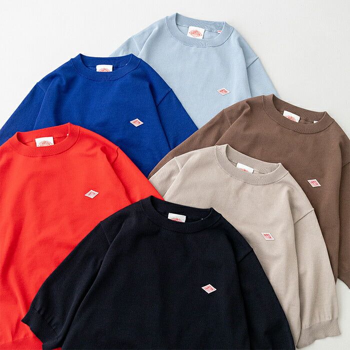 ダントンハーフスリーブクルーネックジャージニット(DT-D0135YSD)JERSEYKNITHALFSLEEVECREWNECKDANTON(レディース)【2026春夏】*送料無料*【後払い決済不可】*