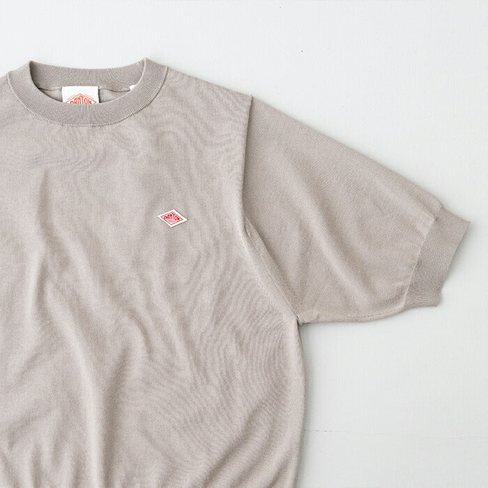 ダントンハーフスリーブクルーネックジャージニット(DT-D0135YSD)JERSEYKNITHALFSLEEVECREWNECKDANTON(レディース)【2026春夏】*送料無料*【後払い決済不可】*