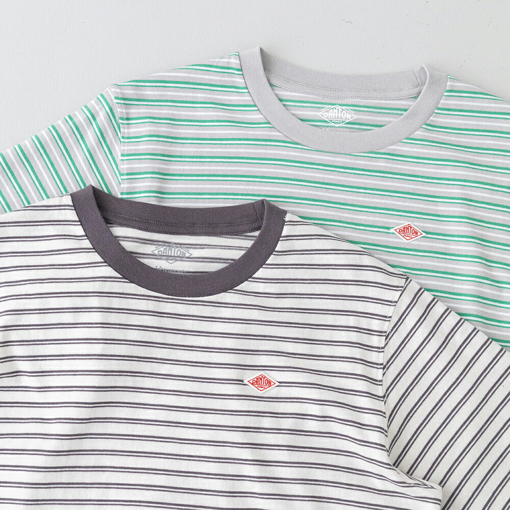 ダントンコットン天竺ボーダーショートTシャツ(DT-C0404CJJ)16/-JERSEYSHORTT-SHIRTDANTON(レディース)【2026春夏】*送料無料*【後払い決済不可】*