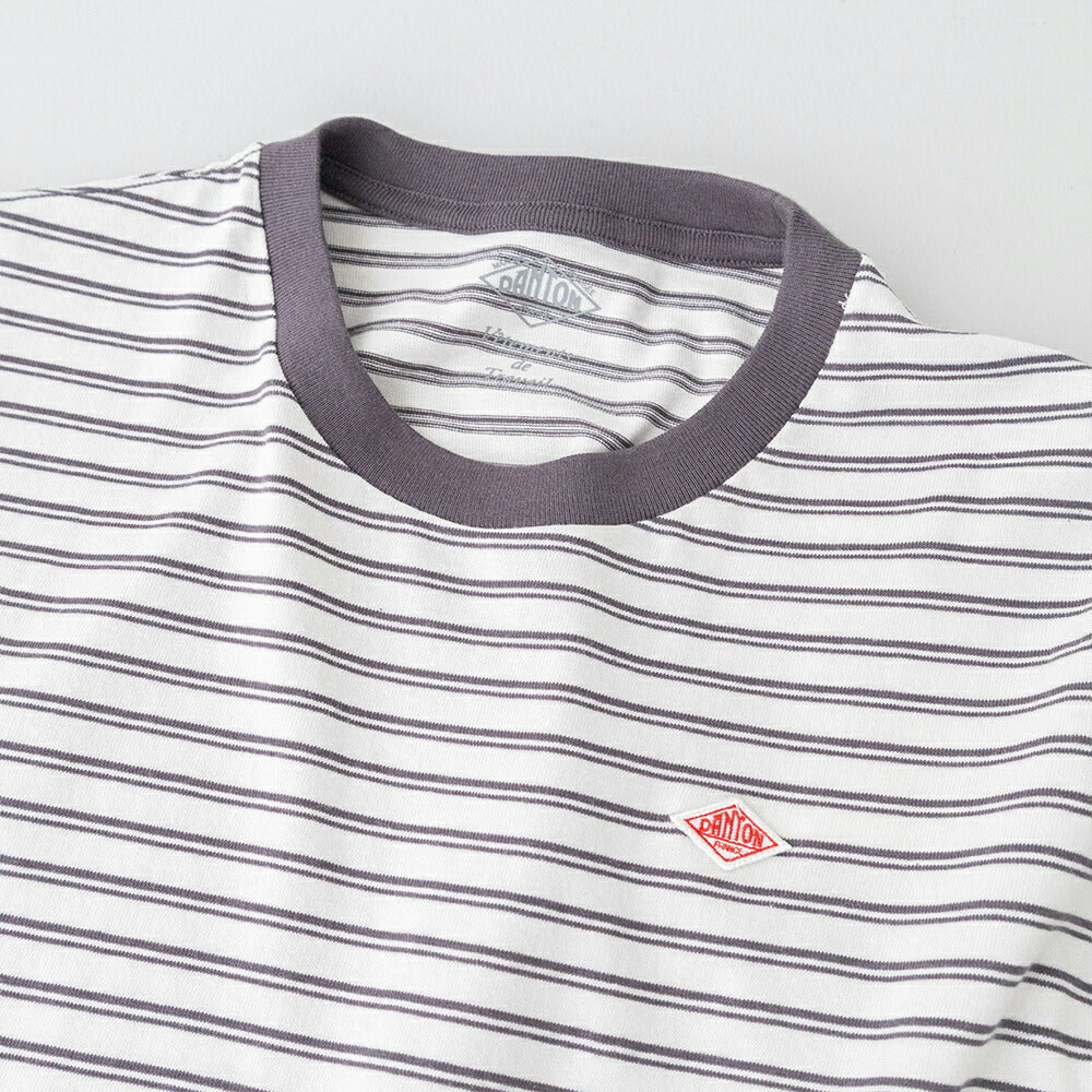ダントンコットン天竺ボーダーショートTシャツ(DT-C0404CJJ)16/-JERSEYSHORTT-SHIRTDANTON(レディース)【2026春夏】*送料無料*【後払い決済不可】*