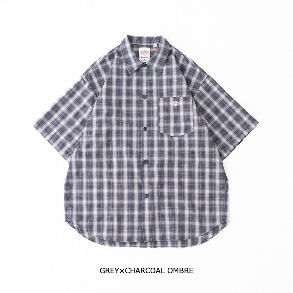 ダントンボイルポプリン半袖ワークシャツ(DT-B0434TCV)TCVOILEPOPLINSHORTSLEEVESHIRTDANTON(メンズ)【2026春夏】*送料無料*【後払い決済不可】*