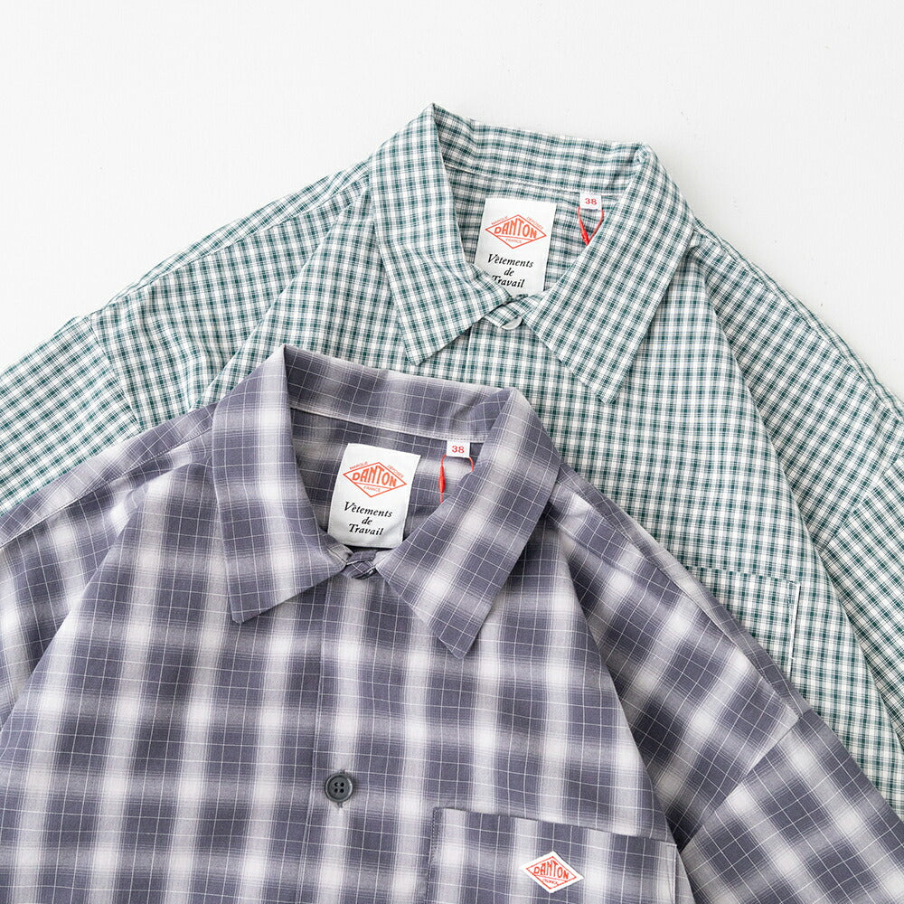 ダントンボイルポプリン半袖ワークシャツ(DT-B0434TCV)TCVOILEPOPLINSHORTSLEEVESHIRTDANTON(メンズ)【2026春夏】*送料無料*【後払い決済不可】*