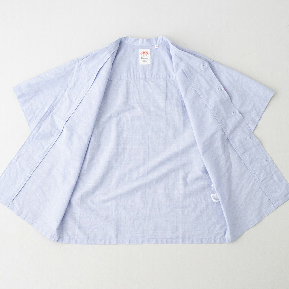 ダントンコットンリネンスラブ半袖シャツ(DT-B0436VCL)C/LISLUBSHORTSLEEVESHIRTDANTON(メンズ)【2026春夏】*送料無料*【後払い決済不可】*