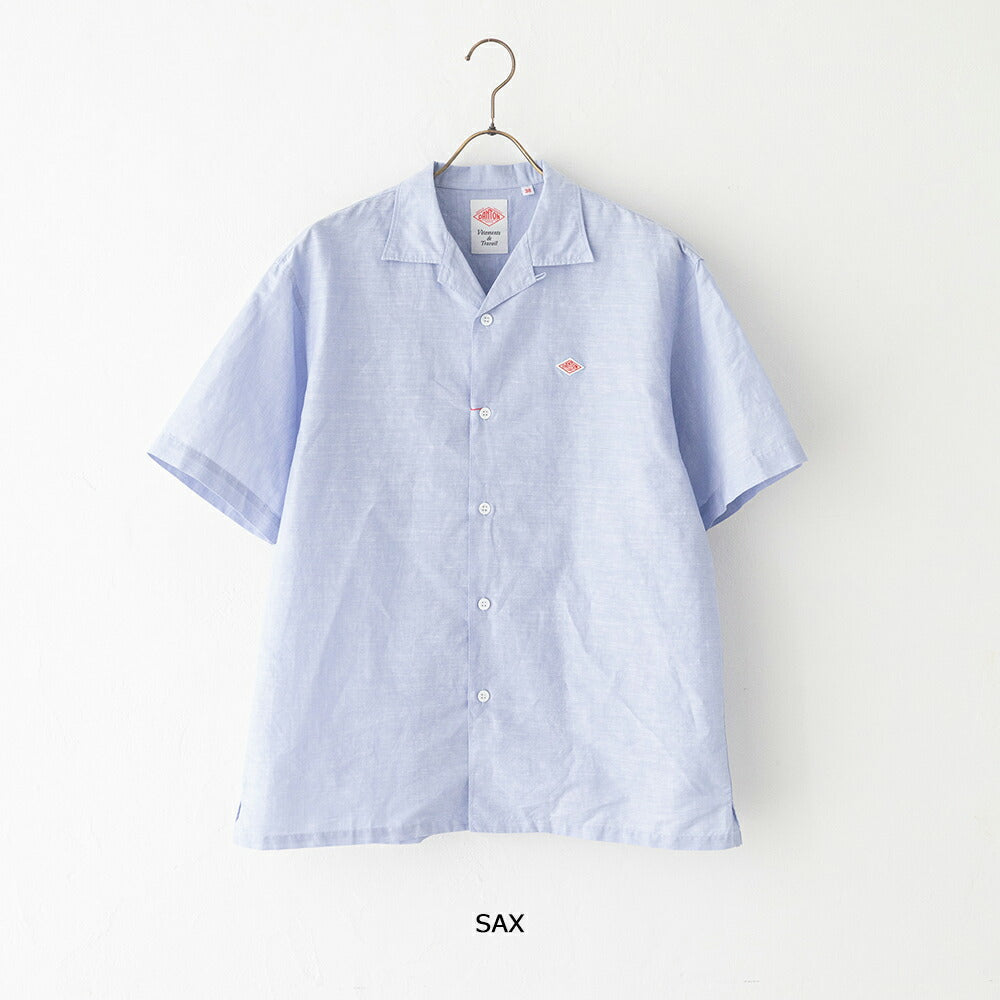 ダントンコットンリネンスラブ半袖シャツ(DT-B0436VCL)C/LISLUBSHORTSLEEVESHIRTDANTON(メンズ)【2026春夏】*送料無料*【後払い決済不可】*