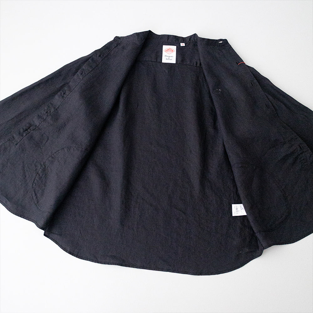 リネンクロス <BR>バンドカラーシャツL/S<BR> (DT-B0279 FLI) <BR>(レディース)<BR>【2026春夏】