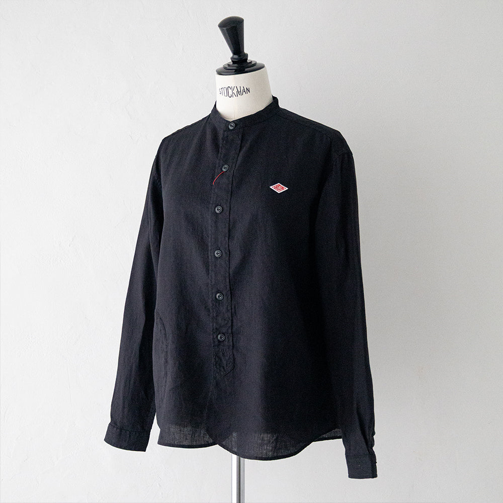 リネンクロス <BR>バンドカラーシャツL/S<BR> (DT-B0279 FLI) <BR>(レディース)<BR>【2026春夏】