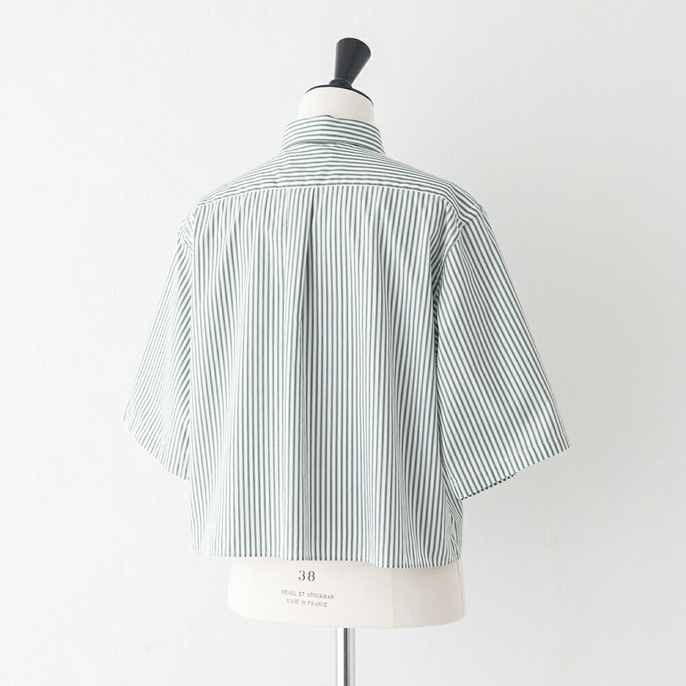 ジムフレックスマルチストライプショートボタンダウン半袖シャツ(GY-B0367MTS)MULTISTRIPESHORTB.D.SHIRTS/SGYMPHLEX(レディース)【2026春夏】*送料無料*【後払い決済不可】*